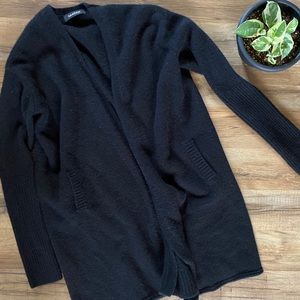 NAADAM black 100% cashmere cardigan